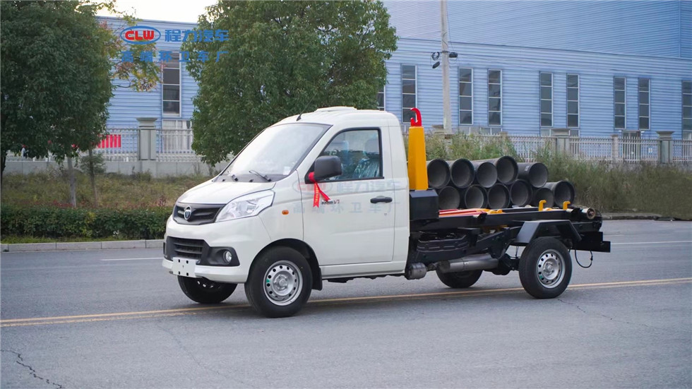 (3方)福田祥菱藍牌鉤臂垃圾車